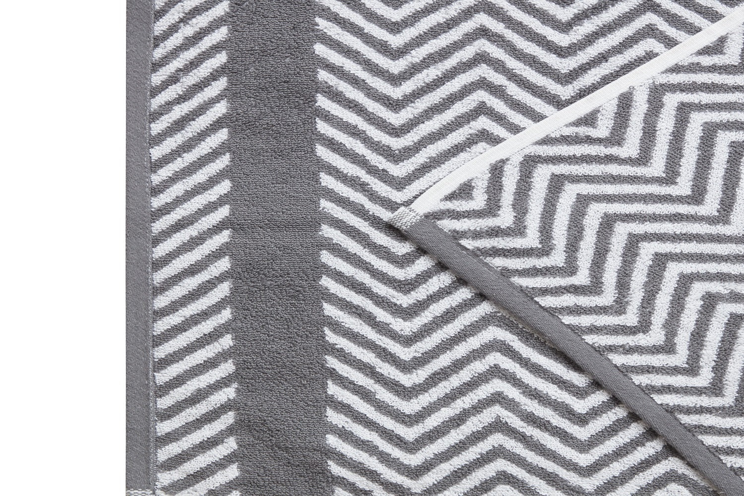 Kathy Ireland 6 Piece Chevron Jacquard Towel Set with Lets Dry Bath Towel - Tophatter Daily Deals