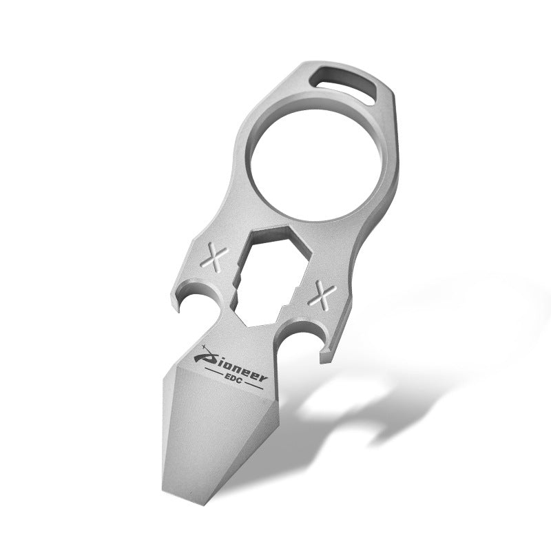 2023 NEW Titanium EDC Self Defense Keychain Multi Tool Original Color EDC Gadgets - Tophatter Daily Deals