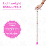 HD Pattern Designer Cane - Matching Handle & Shaft - Durable Adjustable Aluminum - Tophatter Daily Deals