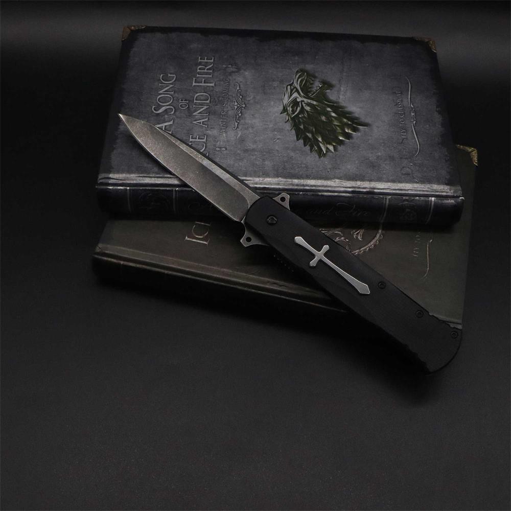 Cross Knife Christian Folding Knife - Tophatter Daily Deals