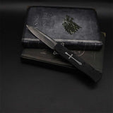 Cross Knife Christian Folding Knife - Tophatter Daily Deals