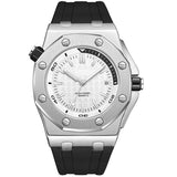 Luxury Stainless Steel Quartz Watch Men Military Watch Causal Fashion Excellent Wristwatch White Black Watches - Tophatter Daily Deals