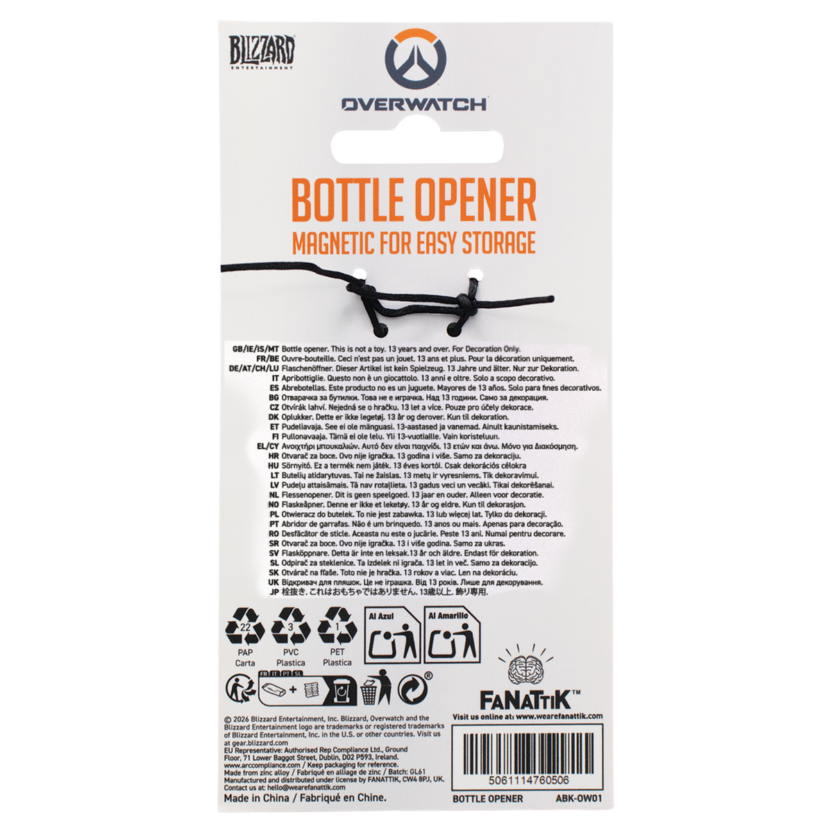Overwatch - Logo Magnetic Bottle Opener Bottle Opener - Tophatter Daily Deals