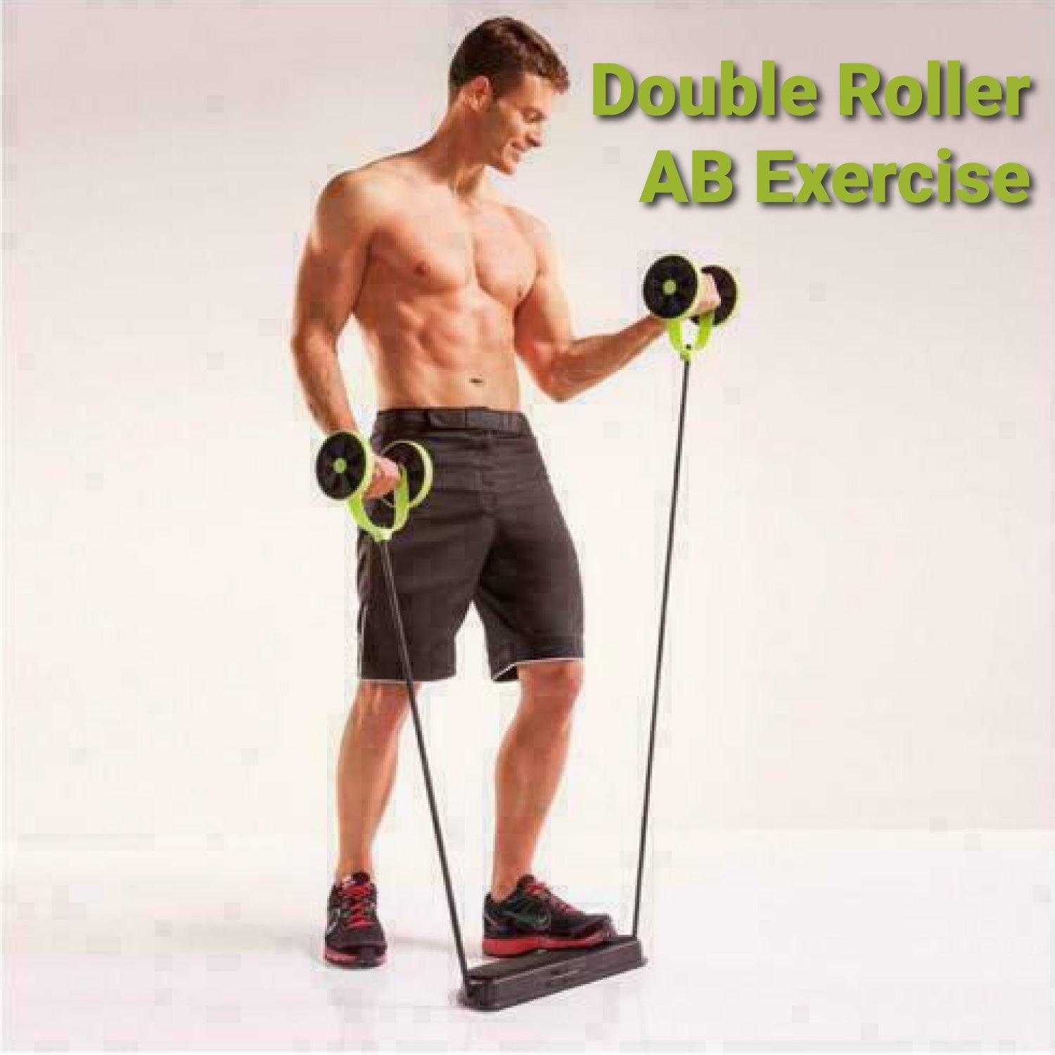 Rolling Wheel for ABS - Portable Ab Wheel Fitness Abdominal Roller Leg Exercise ABS Workout Training Exercise & Fitness - Tophatter Daily Deals