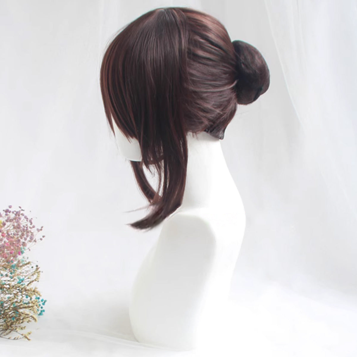 Overwatch OW Dr. Mei Ling Zhou Brown Cosplay Wig Wig - Tophatter Daily Deals