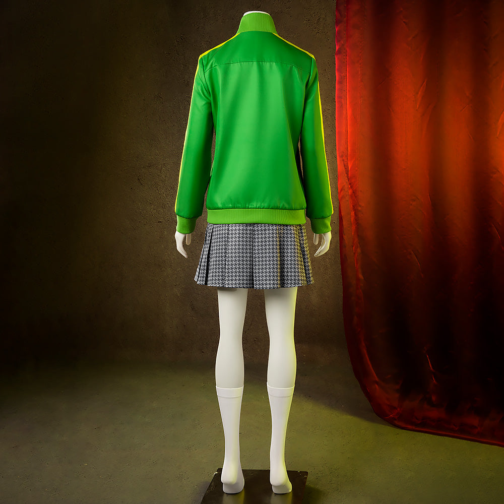 Persona 4 Golden Satonaka Chie Green Cosplay Costume Costume - Tophatter Daily Deals
