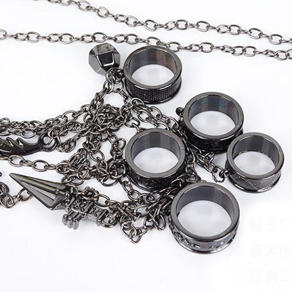 Hunter x Hunter Kurapika 5 Ring Chain Charms Cosplay Prop - Tophatter Daily Deals