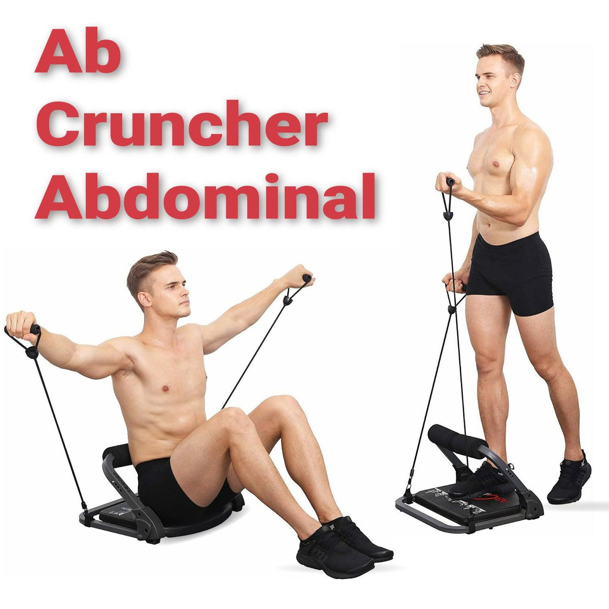 Multi Functional Ab Cruncher Abdominal Abs Core Fitness Trainer Exercise & Fitness - Tophatter Daily Deals