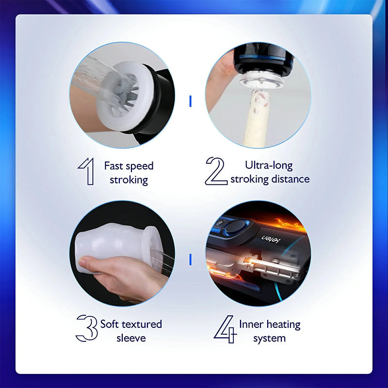 Acmejoy - Leten X9 IV Upgraded Piston Thrust Combination Heated Male Stroker with free Lubricant Masturbation Cup - Tophatter Daily Deals
