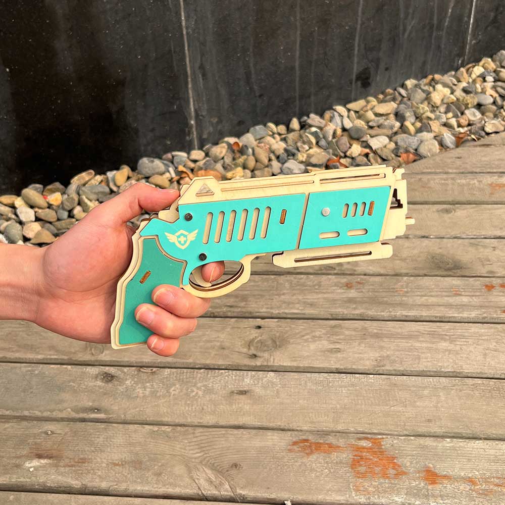 Hunting Eagle 3D Wooden Rubber Band Gun Model Kit - Tophatter Daily Deals