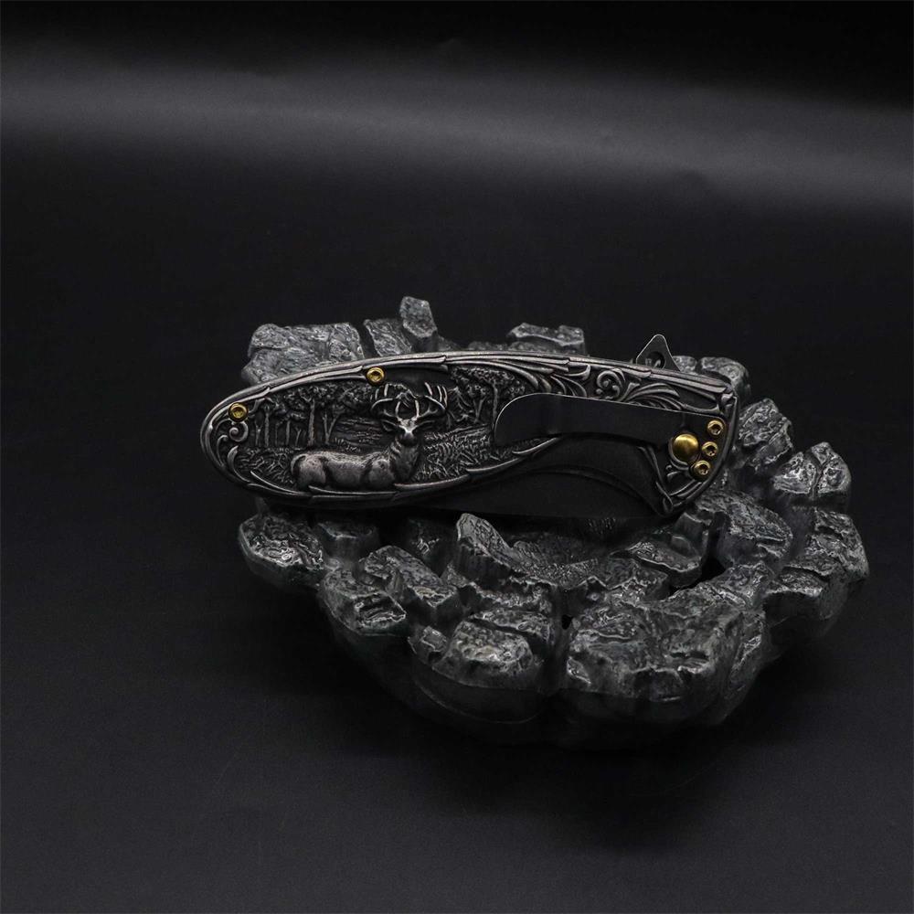 Reindeer Folding Knife - Tophatter Daily Deals