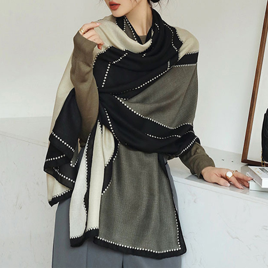 Lightweight Women’s Rectangular Shawl - Cotton Viscose City - Tophatter Daily Deals