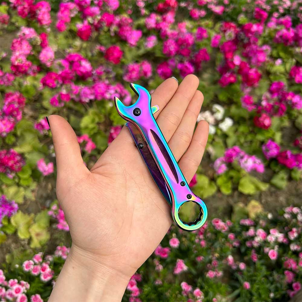 Spanner Folding Knife Cool Camping Knife - Tophatter Daily Deals