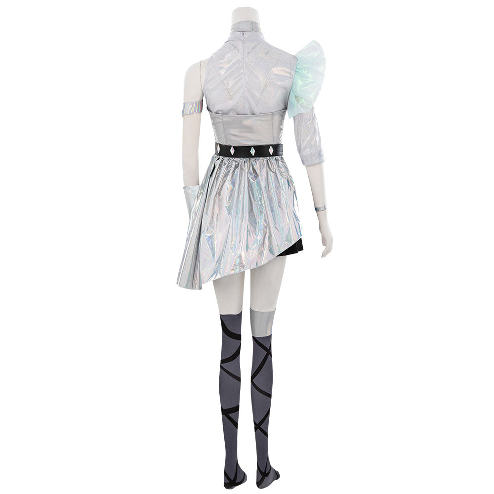 League Of Legends LOL KDA K/DA ALL OUT Seraphine Superstar Halloween Carnival Dance Dress Cosplay Costume Costume - Tophatter Daily Deals