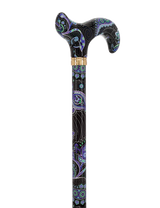 HD Pattern Designer Cane - Matching Handle & Shaft - Durable Adjustable Aluminum - Tophatter Daily Deals