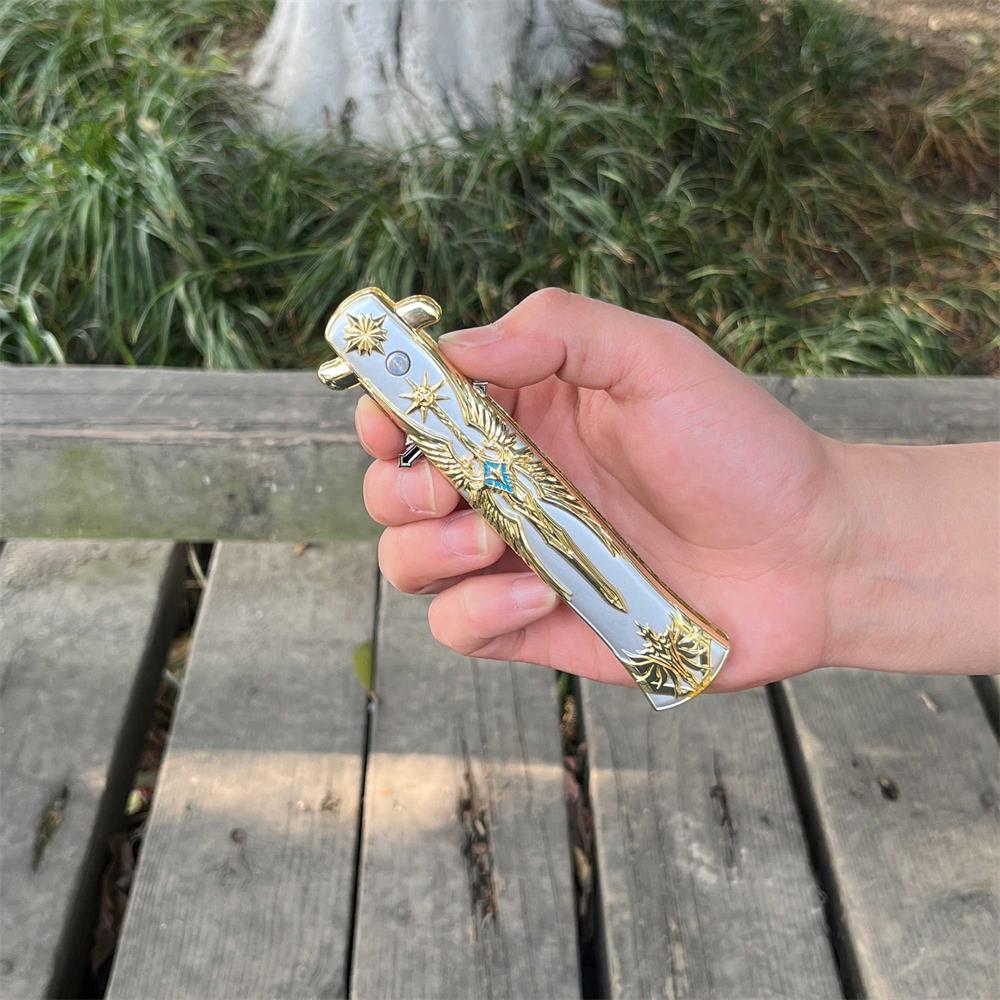 Chihiro snow Folding Knife Metal Display Model - Tophatter Daily Deals