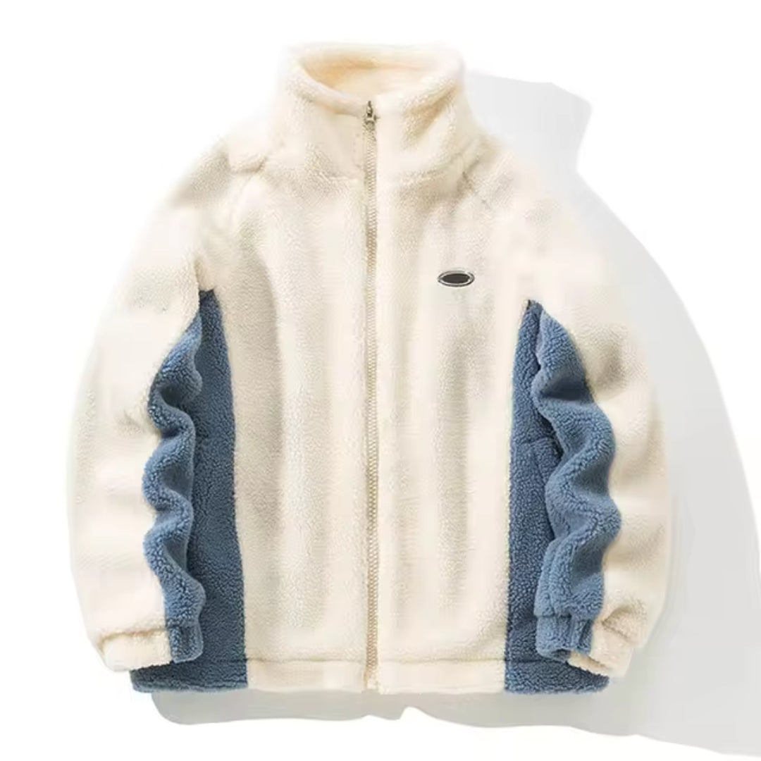 Warm Relaxed Men’s Jacket - Bomber, Sherpa Fleece, Winter - Tophatter Daily Deals