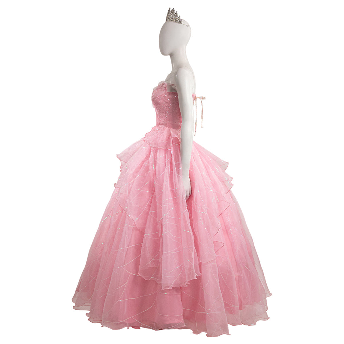 Wicked (2024) Glinda Pink Dress Cosplay Costume Costume - Tophatter Daily Deals