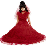 Beetlejuice Lydia Deetz Red Dress Cosplay Costume Costume - Tophatter Daily Deals