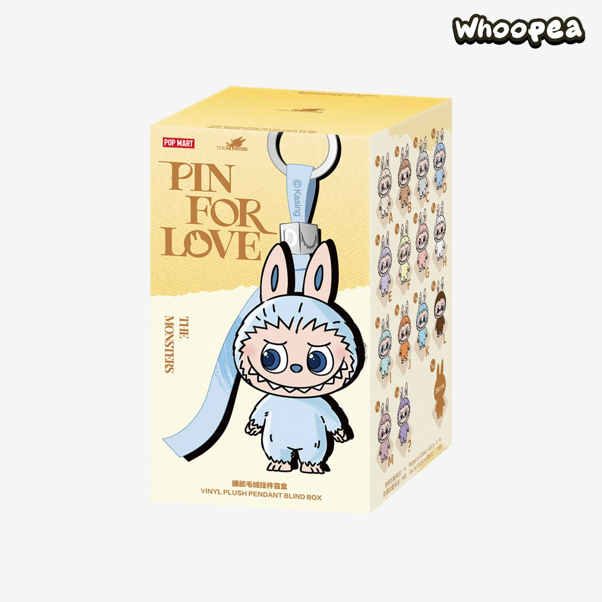 THE MONSTERS Pin for Love Series-Vinyl Plush Pendant Blind Box (A-M) 1 BOX - Tophatter Daily Deals