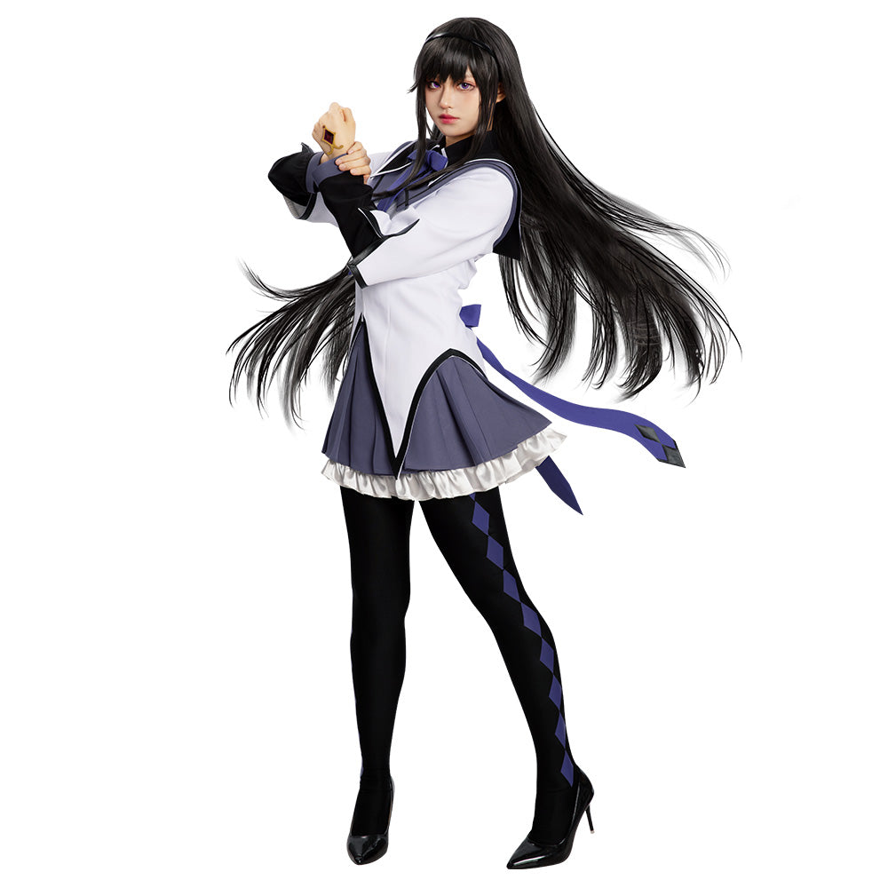 Puella Magi Madoka Magica Homura Akemi Cosplay Costume - Premium Edition Costume - Tophatter Daily Deals