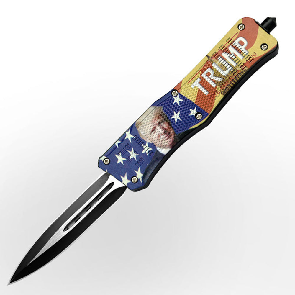 Trump ABS Handle OTF Knife Trump Supporters Knife B - Tophatter Daily Deals