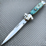 ltalian Stiletto Pocket Knife Green - Tophatter Daily Deals