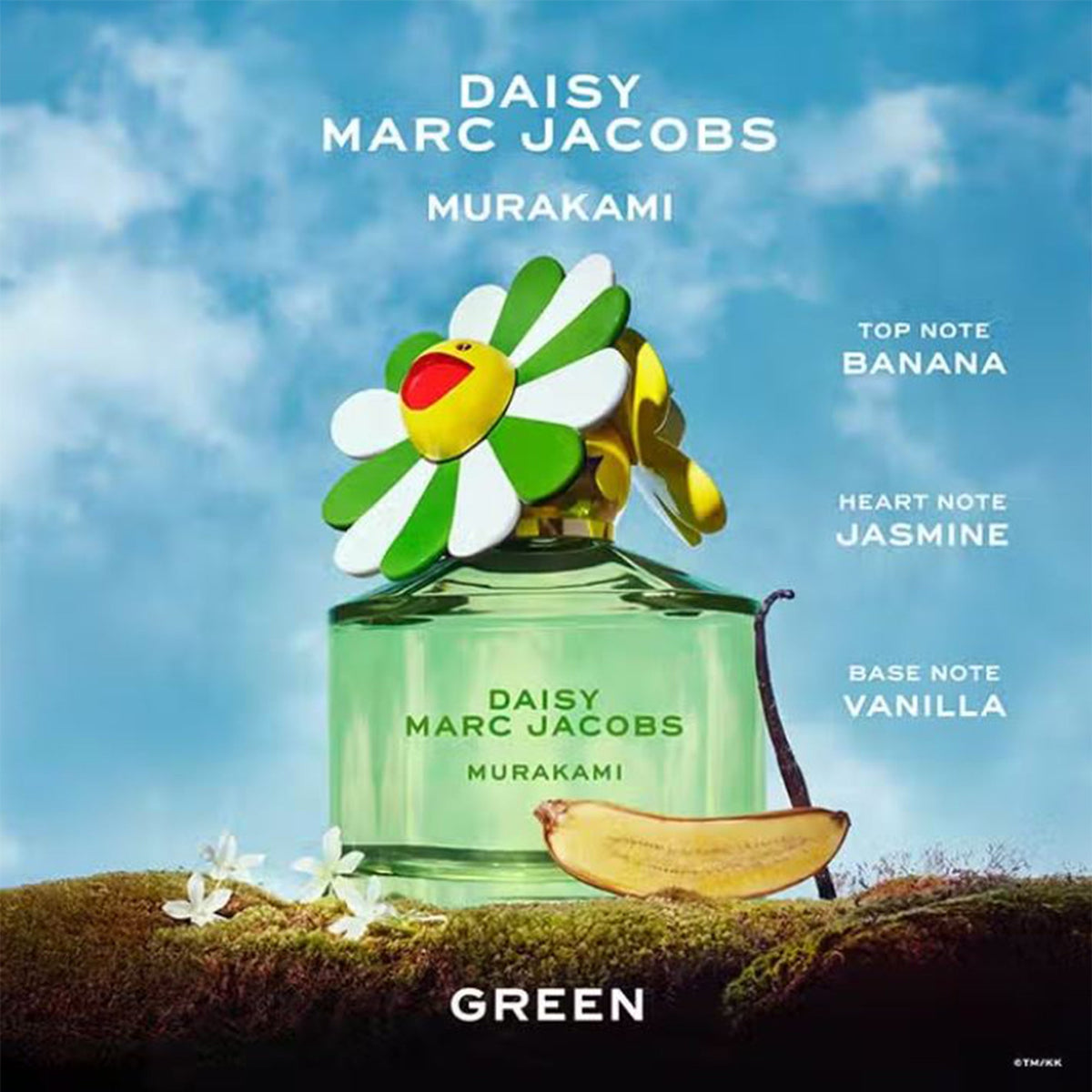Marc Jacobs Daisy Murakami Green Eau De Parfum 50ml Spray - Tophatter Daily Deals