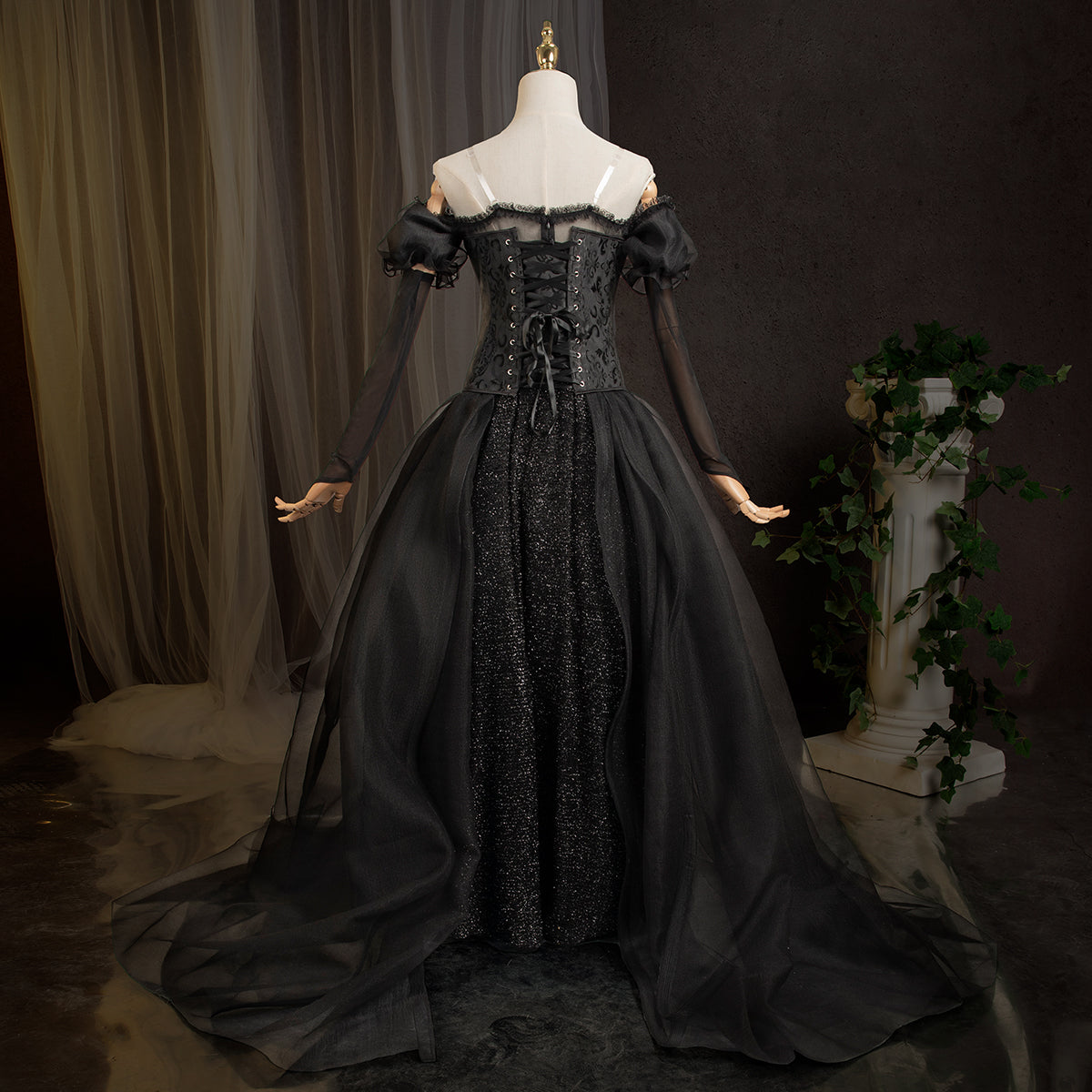 Beetlejuice2 2024 Movie Halloween Delores LaFerve Dark Lady Dress Cosplay Costume - Tophatter Daily Deals