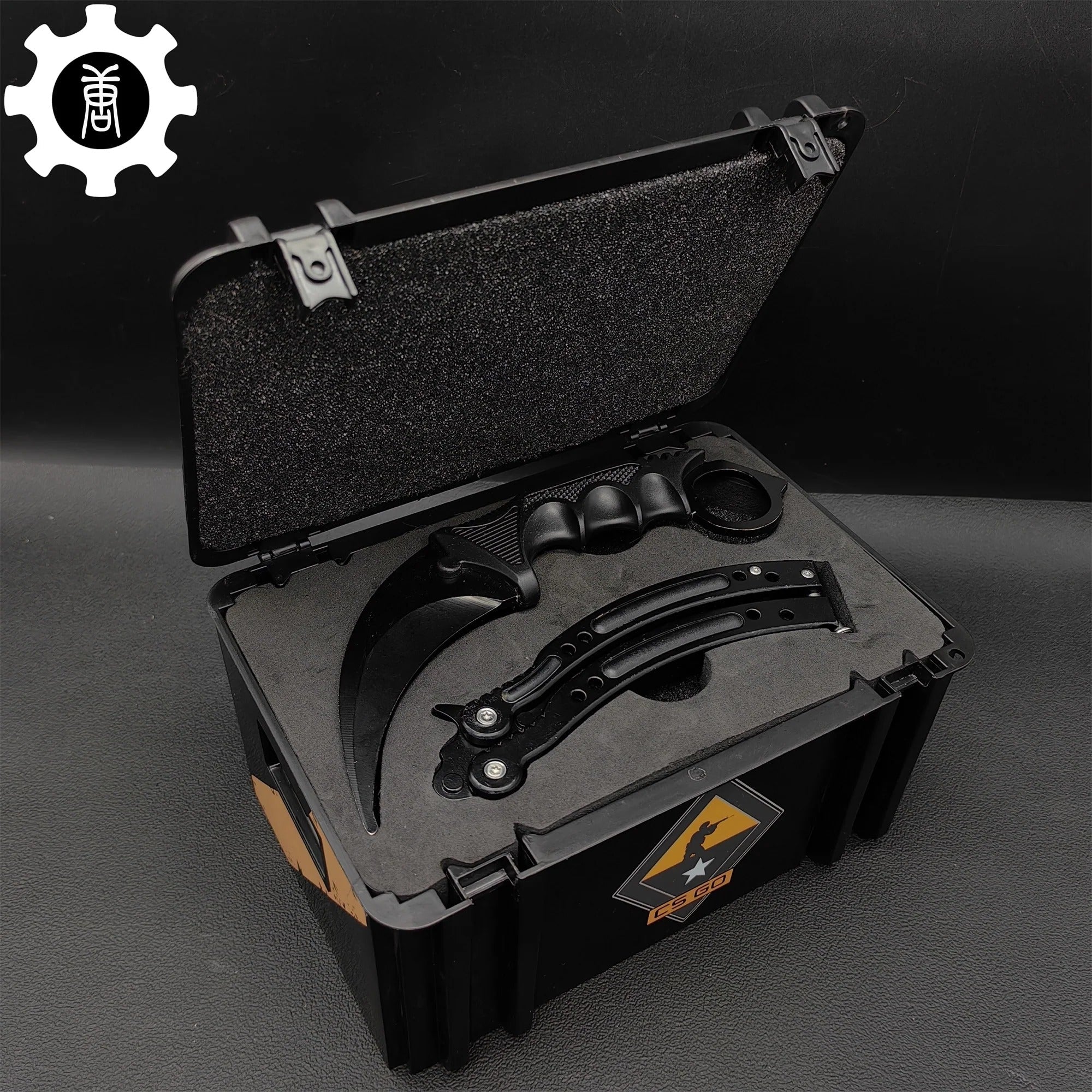 Black Gamma Weapon Case Blunt Blade Karambit & Balisong Gift Box Night - Tophatter Daily Deals