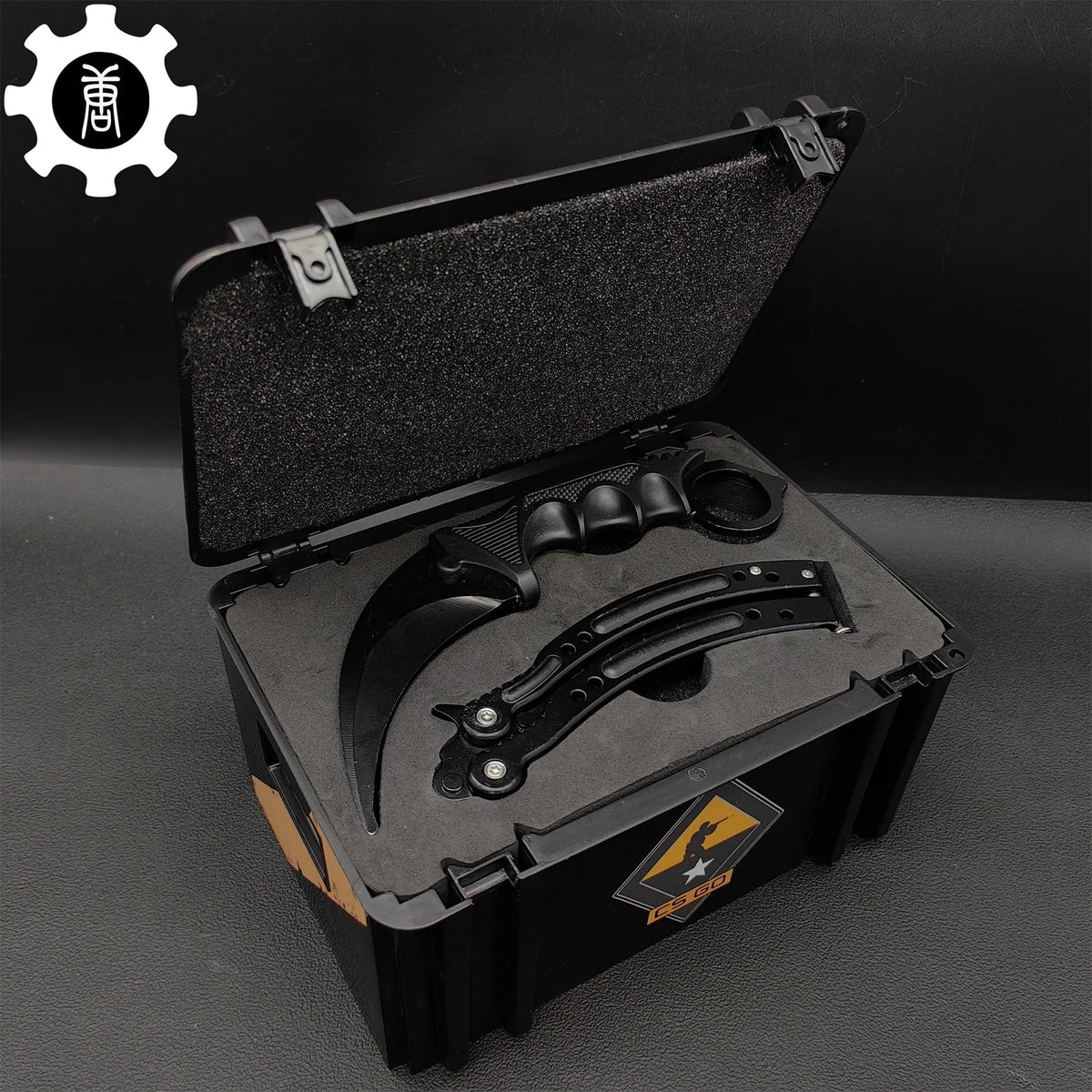 Black Gamma Weapon Case Blunt Blade Karambit & Balisong Gift Box Night - Tophatter Daily Deals