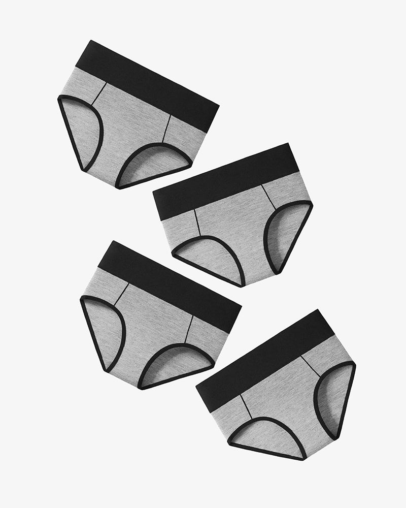 Cotton Hipster Panties High Waist Briefs 4 Packs-9 Lingeries-panties - Tophatter Daily Deals