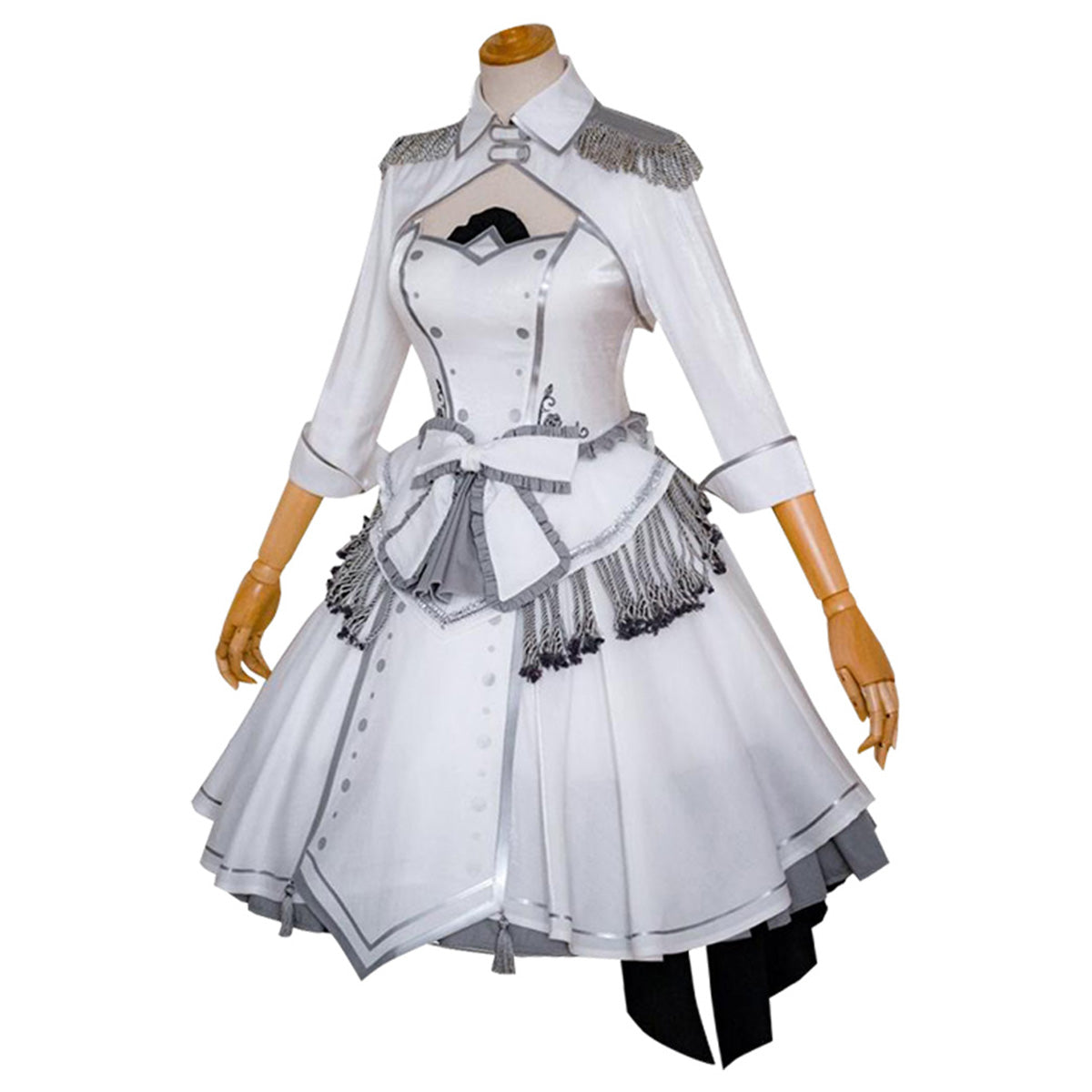 Date A Bullet Date A Live White Queen Kurumi Tokisaki Nightmare Wthie Dress Cosplay Costume Costume - Tophatter Daily Deals