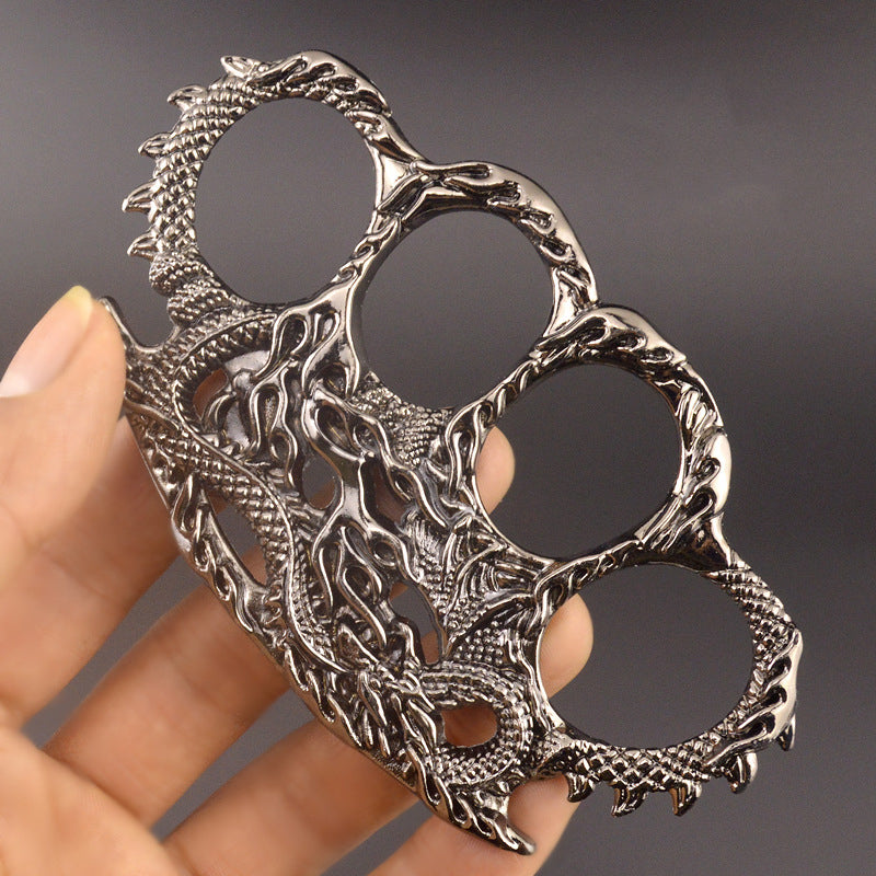 2024 Fire Dragon Large Thickened Kowloon Fist Zinc Alloy Gun Gray - Tophatter Daily Deals