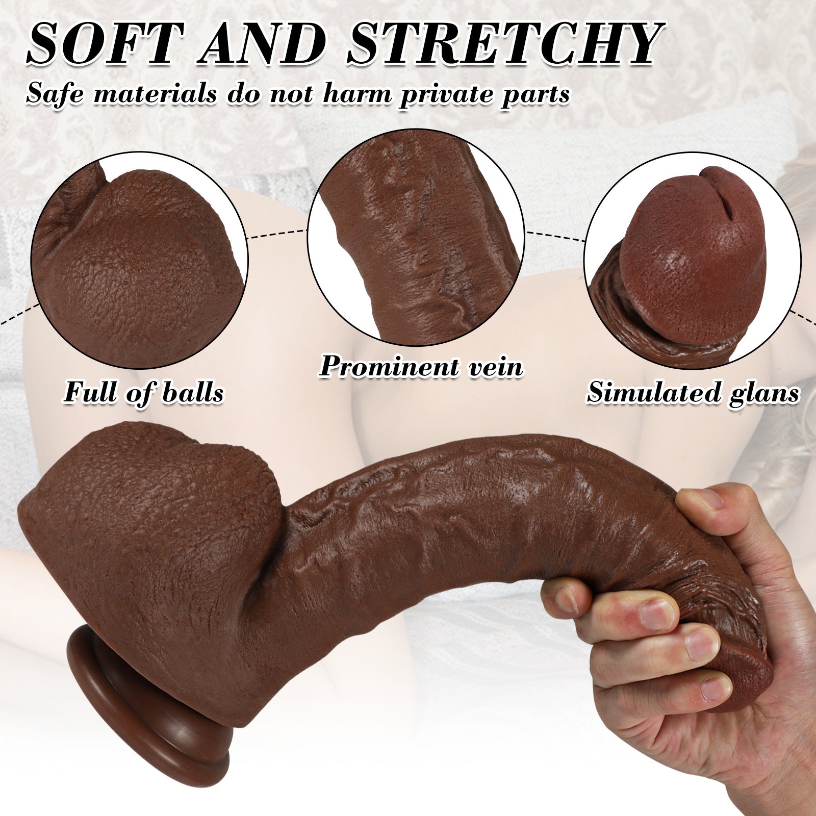 Buder-Manual Dildo Life-like Play Fun 11.02 Inches Dildos - Tophatter Daily Deals