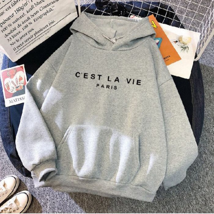 Oversized Cozy Women's Hoodie - Relaxed Plush, For Winter Gray - Tophatter Daily Deals