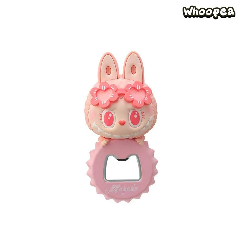 Labubu The Monsters Jump Into Summer Series Bottle Opener Fridge Magnet MOKOKO - Tophatter Daily Deals