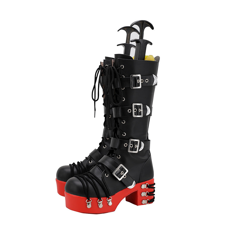 Dead Or Alive Marie Rose Black Red Shoes Cosplay Boots Shoes/Boots - Tophatter Daily Deals