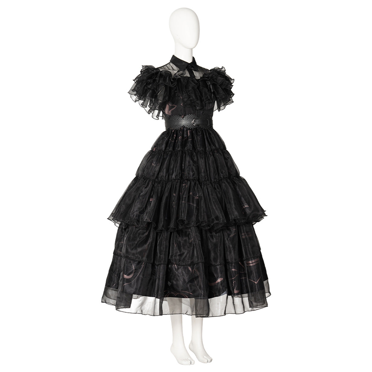 Wednesday The Addams Family (2022 TV Series) Wednesday Black Raval Ball Dress Cosplay Costume Costume - Tophatter Daily Deals