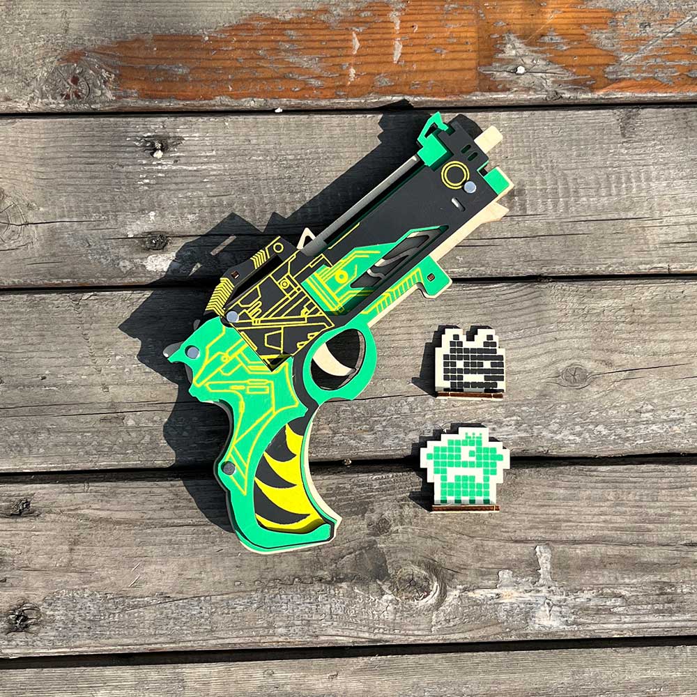 Hunting Gun 3D Rubber Band Gun Wooden Model Kit - Tophatter Daily Deals