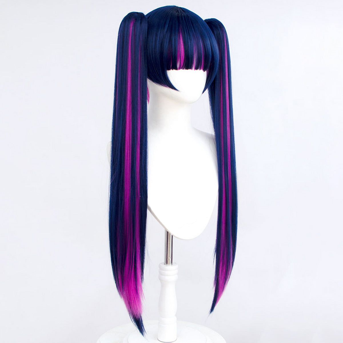 New Panty And Stocking with Garterbelt Anarchy Stocking Blue Purple Cosplay Wig Wig - Tophatter Daily Deals