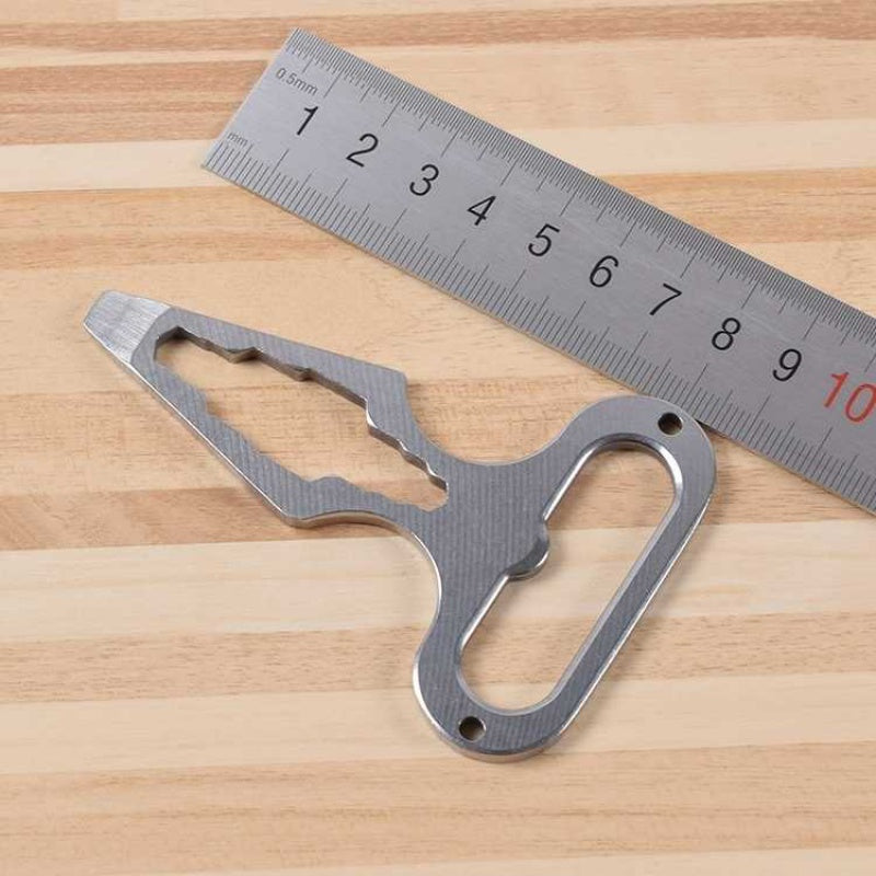Full Stainless Self Defense Keychain Stinger Tool Brass Knuckles - Tophatter Daily Deals