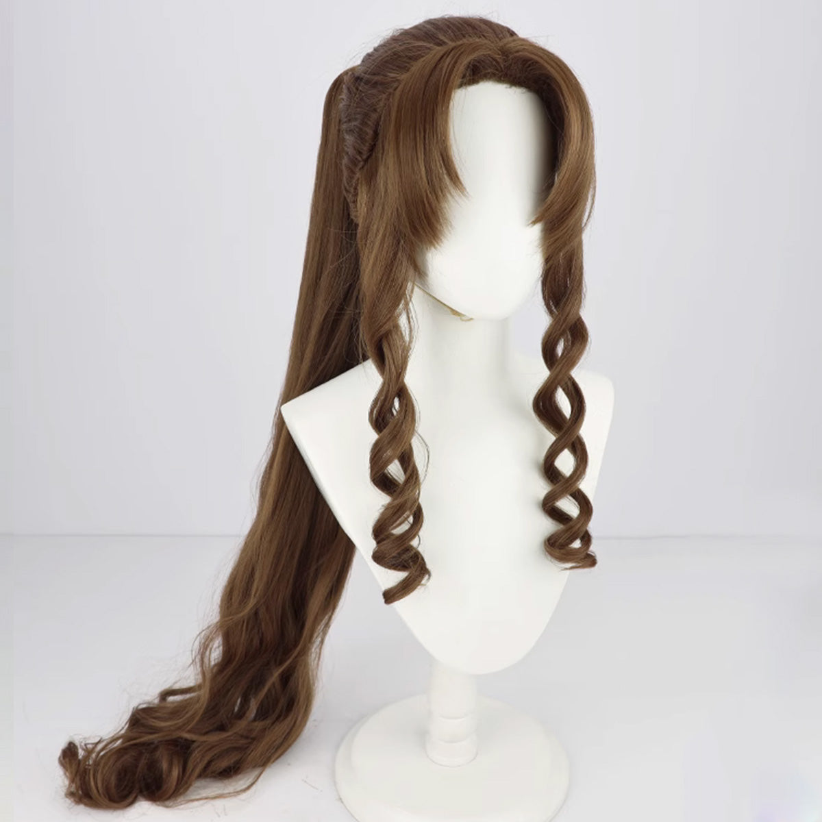 Final Fantasy VII Remake Aerith Gainsborough Brown Cosplay Wig Wig - Tophatter Daily Deals