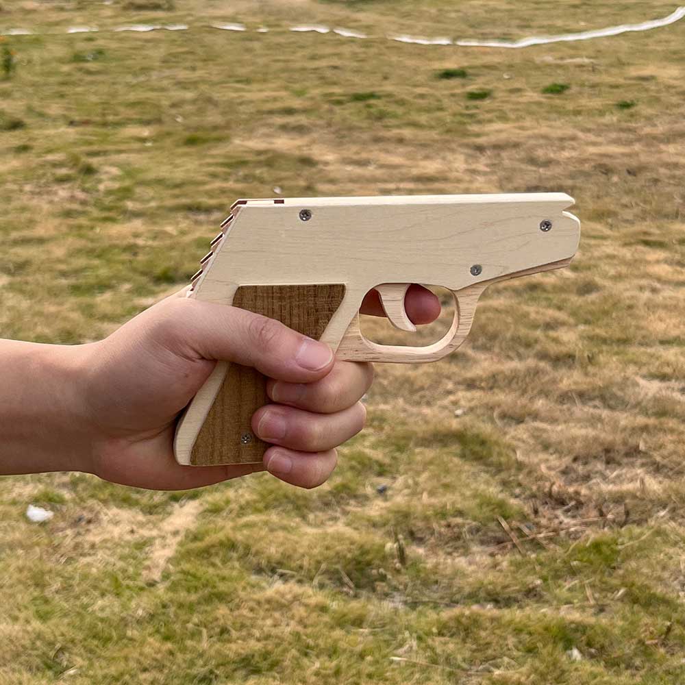 Makarovpistol Assembled Pistol Wooden Replica Rubber Band Gun - Tophatter Daily Deals