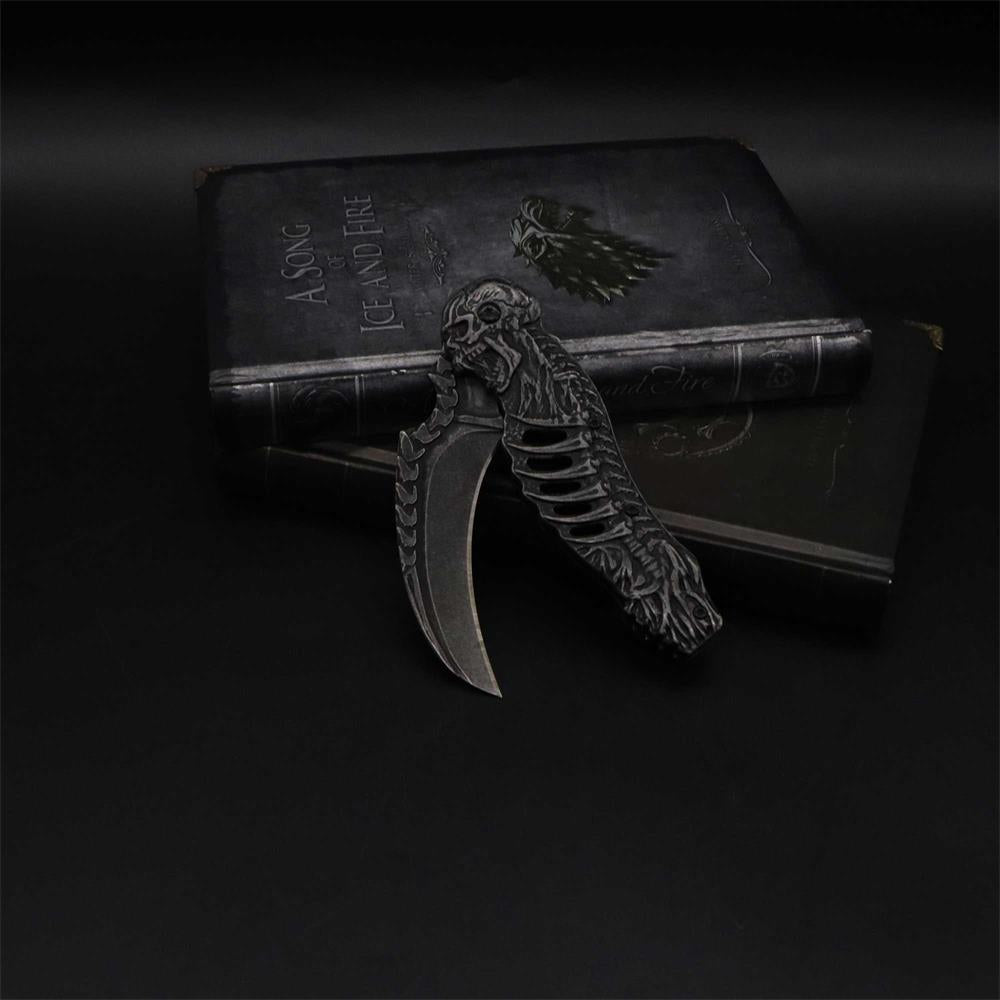 Cool Skull Folding Knife Tool - Tophatter Daily Deals