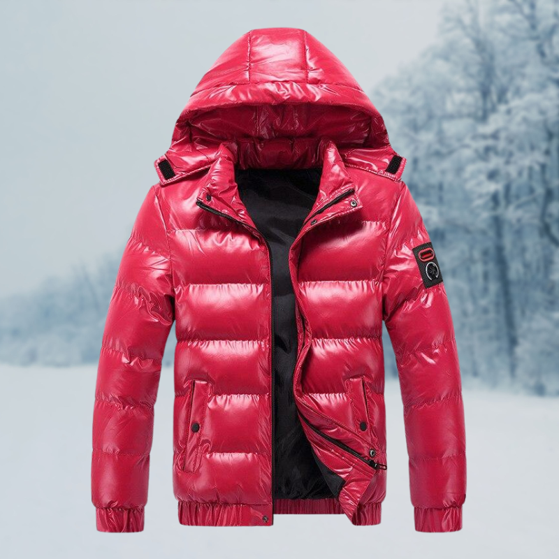 Windproof Men’s Puffer Jacket – Quilted Insulated Shell - Tophatter Daily Deals