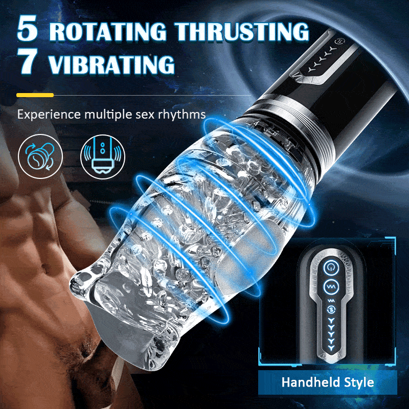 Amber - Telescopic Rotation Masturbation Cup Masturbation Cup - Tophatter Daily Deals