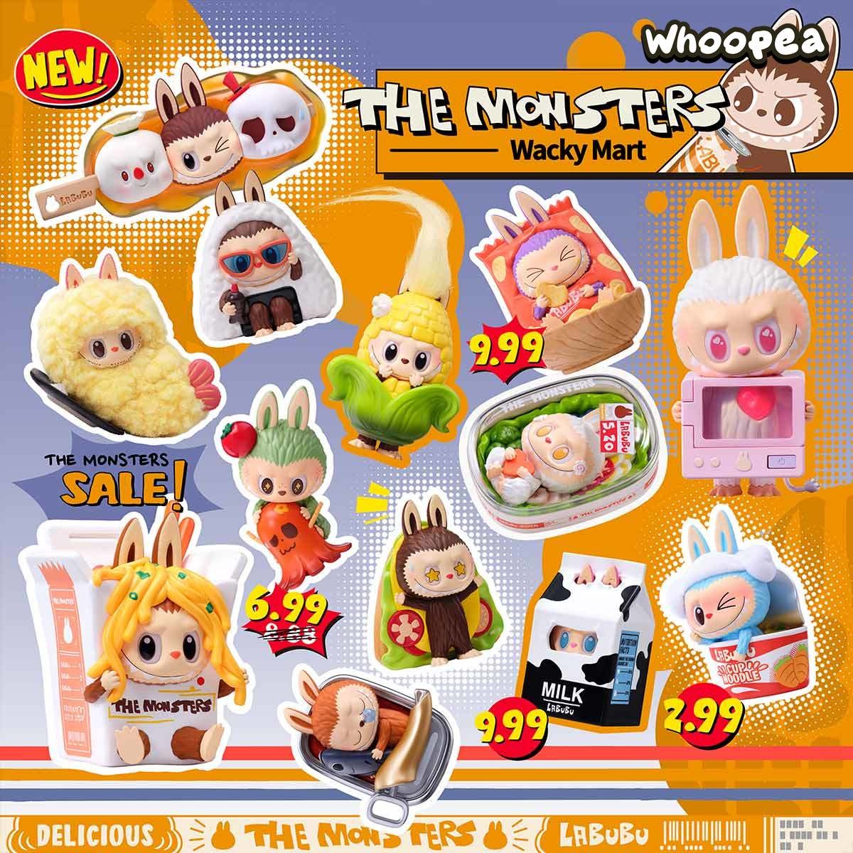 THE MONSTERS LABUBU Wacky Mart Series Figures, Blind Box - Tophatter Daily Deals