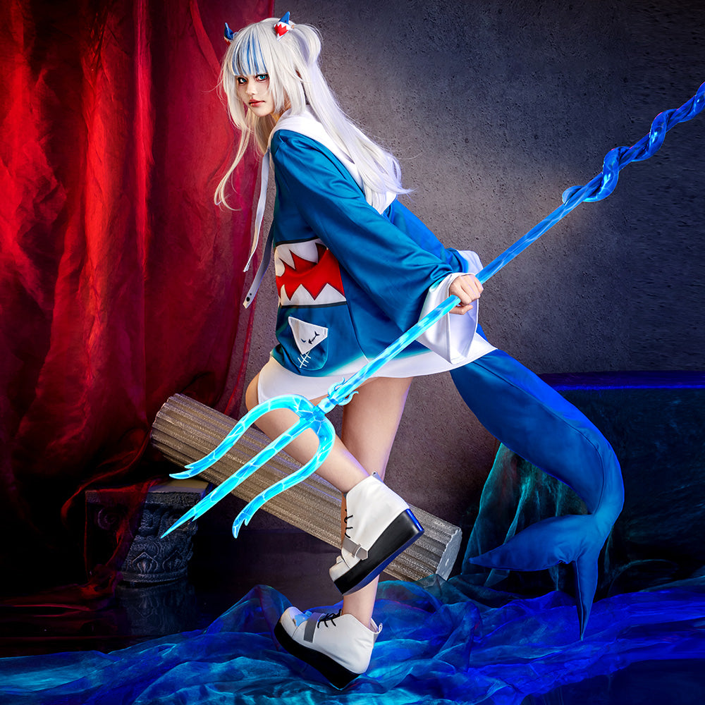 Hololive Virtual YouTuber English Gawr Gura Cosplay Costume Costume - Tophatter Daily Deals
