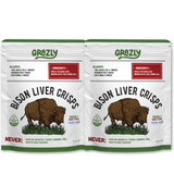 Bison Liver Crisps - 100% Grass-Fed/Finished Plain 2 Pack Health & Wellness - Tophatter Daily Deals